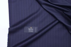 Reda 1865 premium Italian wool suiting fabric 150’s classic navy striped 3.4 m