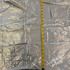Silver Lame NEW Fabric Remnant – 54” Wide 1/2 Yard ~ No stains holes or flaws