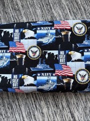 Sykel Enterprises US Navy Fabric 100% Cotton -2 yards 1489-04 Pattern 021-N