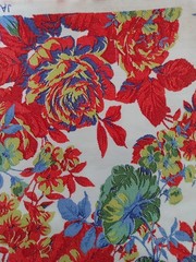 Printed floral material Cotton by Nexus fast colours multicolored free shipping