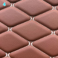 Faux Leather Fabric Car Upholstery Sponge Quilted Embroidered Thick Waterproof
