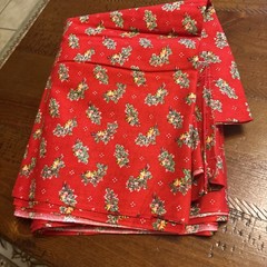 Vintage Christmas Material Many Individual Yards 3 Pounds