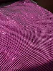 Pink 4 Way Stretch Sequins Fabric 50” Width Sold By The Yard
