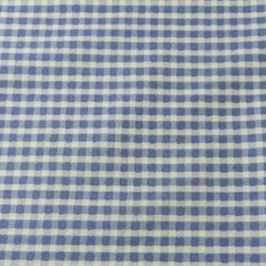Unknown Mfg Blue Check Plaid Pattern 36″x44″ Fabric