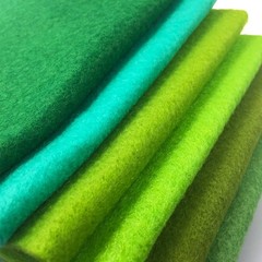 42 PCS Soft Felt Fabric Sheet 1.4mm Thick Assorted Color 30x30cm DIY Sewing