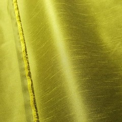 CELERY CHARTREUSE GREEN YELLOW FAUX SILK POLY DUPIONI FABRIC 58″ BY THE YARD