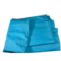 5.5 Yard Turquoise Blue Fabric Yardage Slub Texture Crafting Sewing Mid-Century