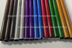 3K color carbon fiber tube OD6/8/10/15/20/25/30/35/40/45/50MM length 500mm 2pc