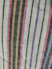 FABRIC REMNANTS MEDIUM WEIGHT STRIPPED COTTON 5-1/3 YDS X 44″