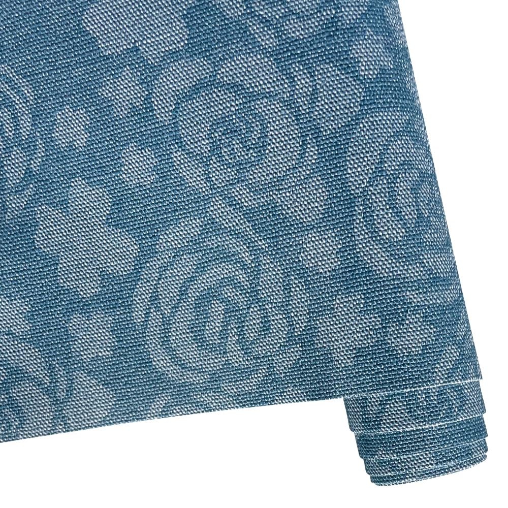 ONEART | Light Blue Denim Rose Fabric, Soft Stylish 11.8″ x 54″,
