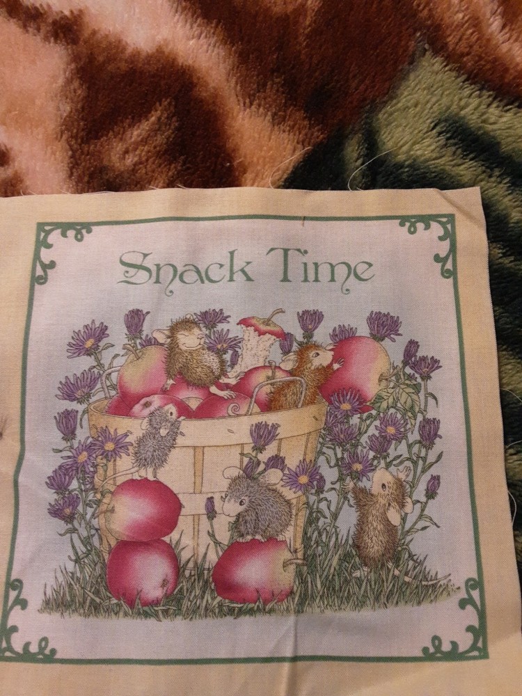 Fabric Snack Time Square 8 X 8 Multicolor