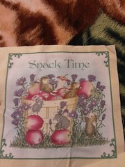 Fabric Snack Time Square 8 X 8 Multicolor