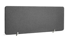 Poppin Pinnable Fabric Privacy Panel, Face-to-Face 55in Dark Grey