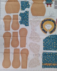 Christmas Fabric Panel Cut N Sew “ANGELICAT” Angel Cat Doll Pattern NEW Vintage