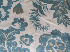 Groundworks Hinton Aqua Designer Fabric Remnant 24″x34″