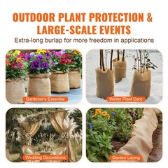Sturdy 40in x 150ft Burlap Roll Biodegradable 50×50 Jute Fabric