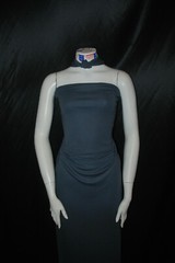 Rib Modal Spandex 2×1 knit ribbed 43″ wide by the yard Slate bluish