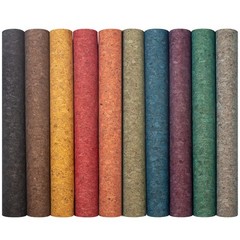 10 PC Retro Faux Leather Sheet 9×13 Inch Cork Ribbon Fabric DIY Craft