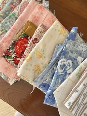 Large Lot of Vintage Fabric (3lbs)