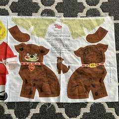 Vintage Buster Brown & Tige Cut and Sew Doll Pillow Templet 1974 Textiles 18×43