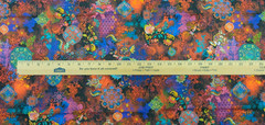 RJR Flourish Cotton Digiprint Bright Mod Paisley Quilting Fabric BT Half Y #4