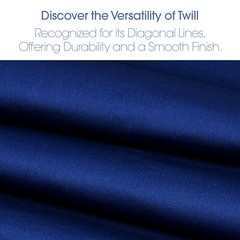 Royal Blue Poly Cotton Twill Fabric – 60″ Wide – Sold by the Yard & Bolt