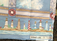 Coast Line Coastal Scenes Lighthouse Patches /Squares by P&B Textiles BTHY