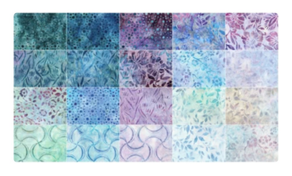 Fat Quarter Bundle Artisan Batiks Anemone (rare) 20 Cotton Precuts FQ-1282-20