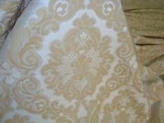 3 yds KRAVET Fabric Chenille Velvet Apathy Cornsilk Upholstery 55″ x 108″