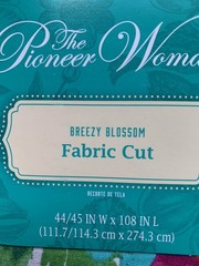 Pioneer Woman Fabric Breezy Blossom 3 Yard Cut 100% Cotton 44″ W x 108″ L NEW