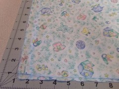 3/4 YD X 44″ VINTAGE FLANNEL BABY TOYS CUTE COLORUL/ COTTON FLANNEL #2607