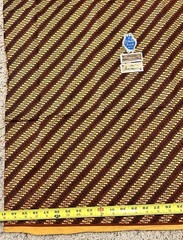 Indonesian Batik Cotton Fabric Danar Hadi Solo 40×90″ Parang Rusak Design 1970s