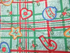 “Tis The Season” CHRISTMAS FABRIC FOR Jo-Ann Stores Green Multi SBTY X 44″ W