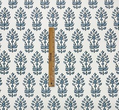 BALLARD DESIGNS ANNIE CORNFLOWER BLUE FLORAL MULTIPURPOSE FABRIC BY YARD 54″W