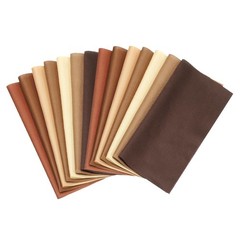 Cotton Fabric Bundles, 14 Pcs 10 x 10 Inch Fat Quarter Solid Color Precut Fabric