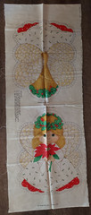 1986 Vtg Spring Mills Cut & Sew Fabric Panel 7568 Christmas Angel Pillow, Uncut