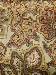 Vtg Waverly Inspirations Jacobean Flower Print Decorators Fabric 2.5 Yards X 45″