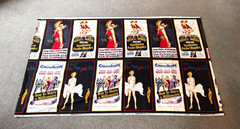 VTG Robert Kaufmann Marilyn Monroe Movie Print Fabric – 148″ x 43″ / 4+ Yards