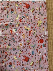 Japan Daruma Goldfish Lion Cotton Fabric Crafting & Sewing 1m(1.2yard)