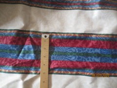 Stanley King Studio Home Decor Fabric 1yd 32″ x 56″ stripes borders rich colors