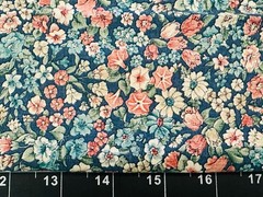 Tina SCRAP Fabric Cotton 9″x21″ Flower Vintage Bouquet Floral Garden Retro Pack