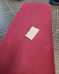 6 Yards Cotton Flannel Maroon Brick Red