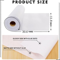 New Upgraded Heavy Weight White Iron-On Non-Woven Fusible Light weight
