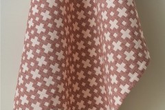 New. Designer Susie Atkinson Kiss Cross Fabric 2.2 Yards Width: 140cm Chestnut