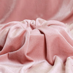5 Yard Stretch Velvet Fabric, Pink, 60 Inch Wide | Stretchy Velvet Cloth, 90% Po