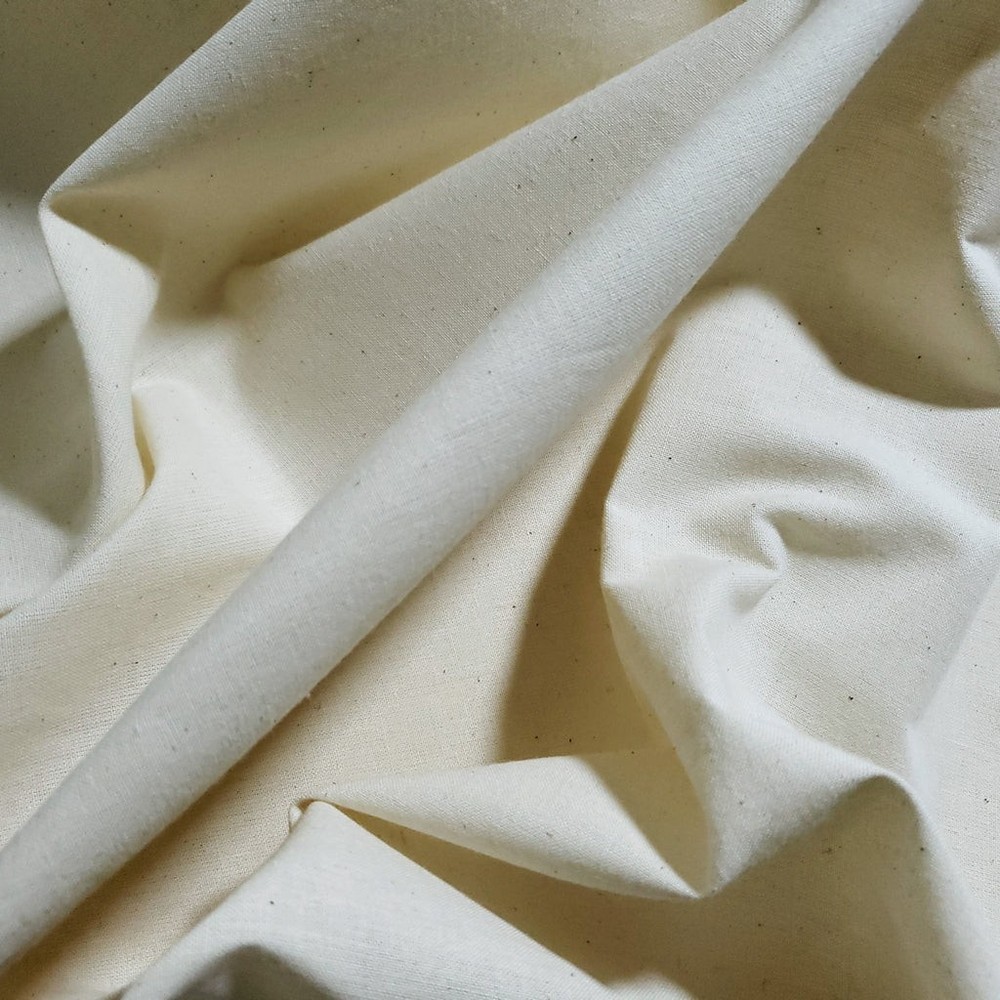 Natural Cotton Muslin Fabric 60″ Wide Pattern Making Upholstery By The Yard