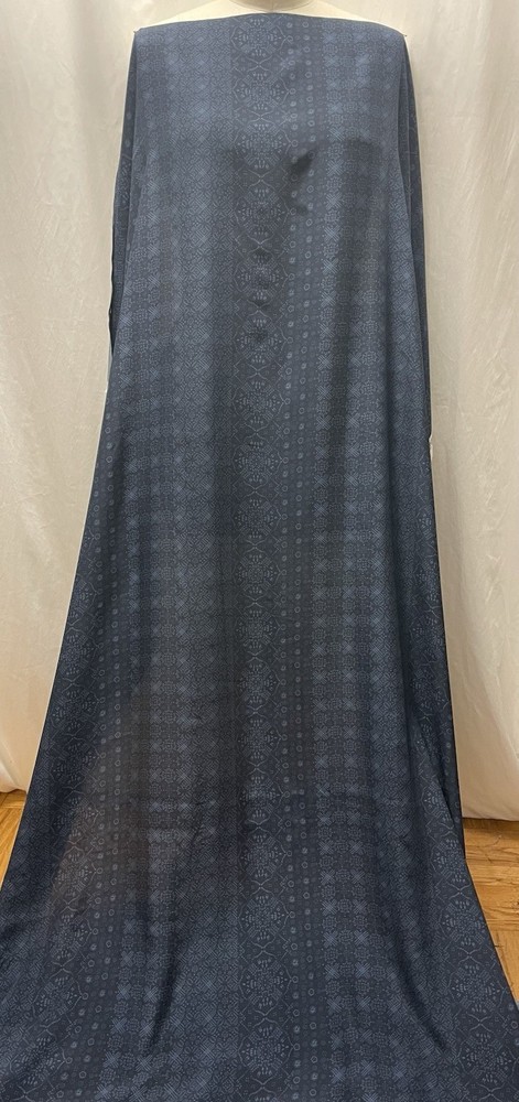 Liberty Of London Silk Crepe De Chine Geometric Medallion Fabric 5 Yds 54″ Wide