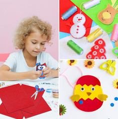 20Pcs Red Felt Fabric Sheets 8 X 12 Inches Felt Squares Assorted Color Nonwoven