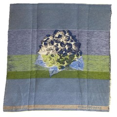 Square by Design Hydrangeas Flower Embroidered Woven Fabric Panel Craft New USA