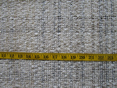 KARMIN in Mineral 4.16 yds Fluffy loop Boucle Upholstery Fabric Ivory Beige Grey